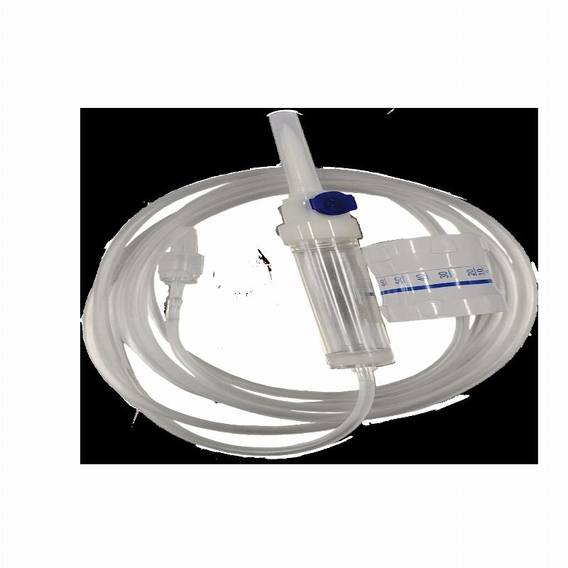 Пристрій для вливання інфузійних розчинів з пластиковим шипом, барабанний регулятор потоку, стерильний, LUER LOCK, без фталатів, без латексу Mediprim